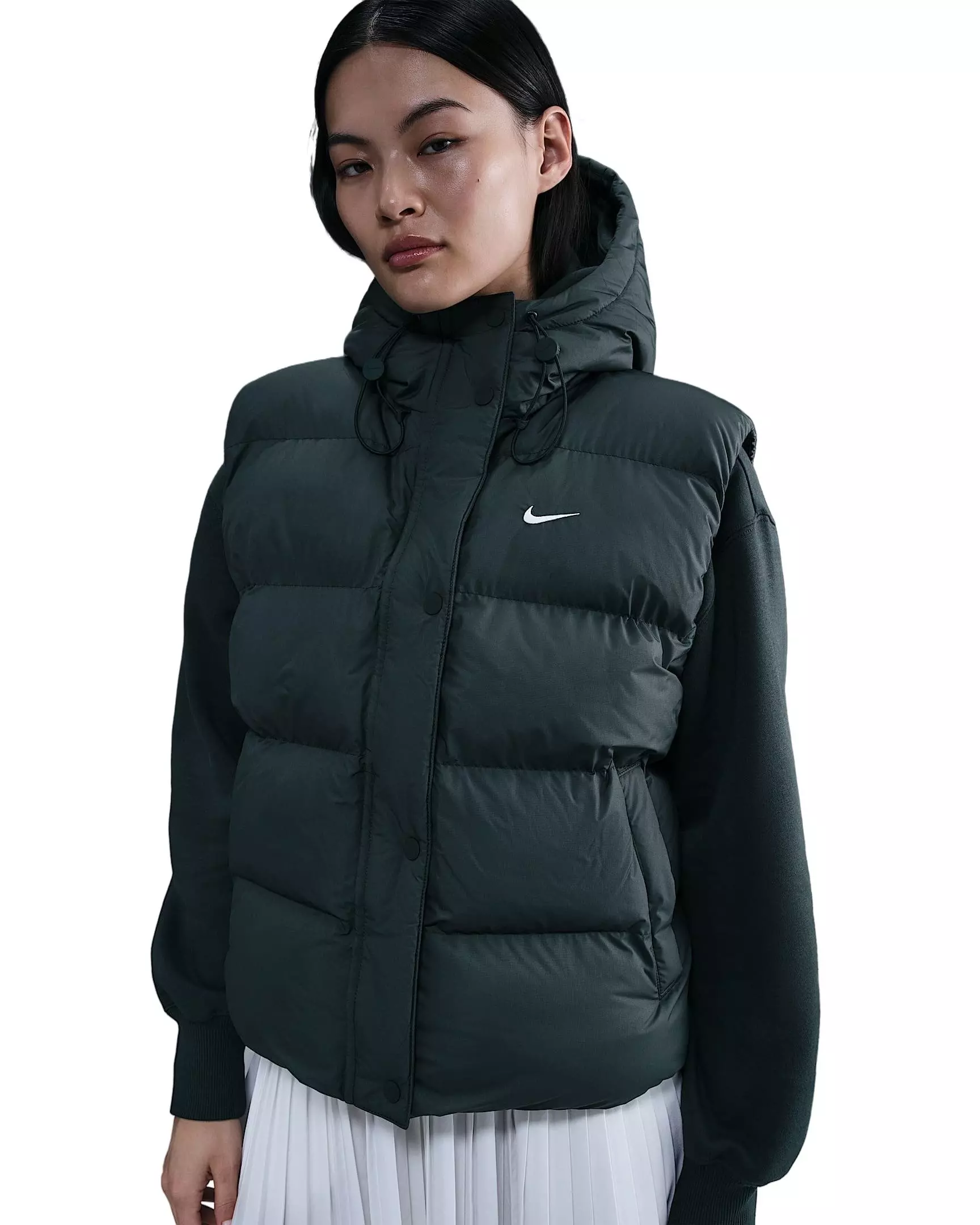 Nike Women's Sportswear Therma-FIT Vest -Seaweed Green